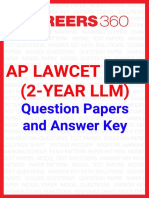 AP Lawcet 2019 (2-YEAR LLM) : Quest I On Papers and Answer Key