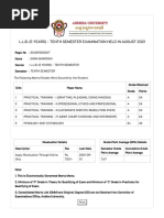 Andhra University - PG and Professional Examination Results