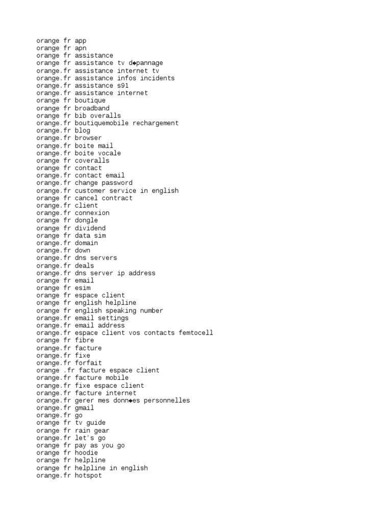Orange Fr Assistance Tv Depanner Code Erreur S78 01 Orange FR HQ Keywords | PDF | Netflix | Orange Free State
