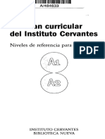 Plan Curricular Del Instituto Cervantes (Índice A1)