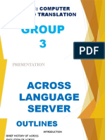 Tra611: Computer Assisted Translation: Group 3