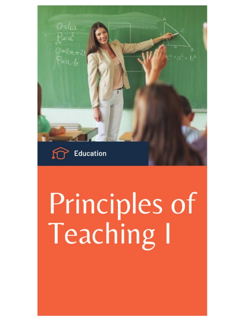 Principles Of Teaching I Module Pdf Constructivism Philosophy Of