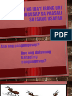 Paggamit NG Iba't Ibang Uri NG Pangungusap Sa Pagsali Sa Isang Usapan