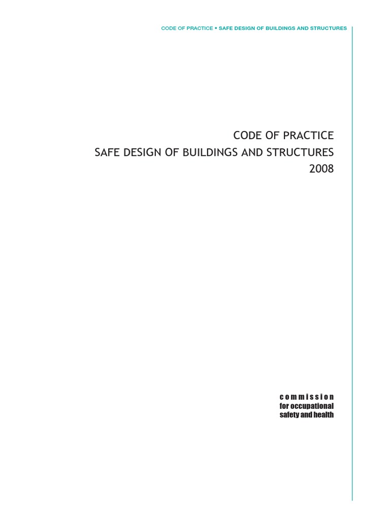 Code of Practice-Safe Design of Buildings | PDF | Occupational Safety ...