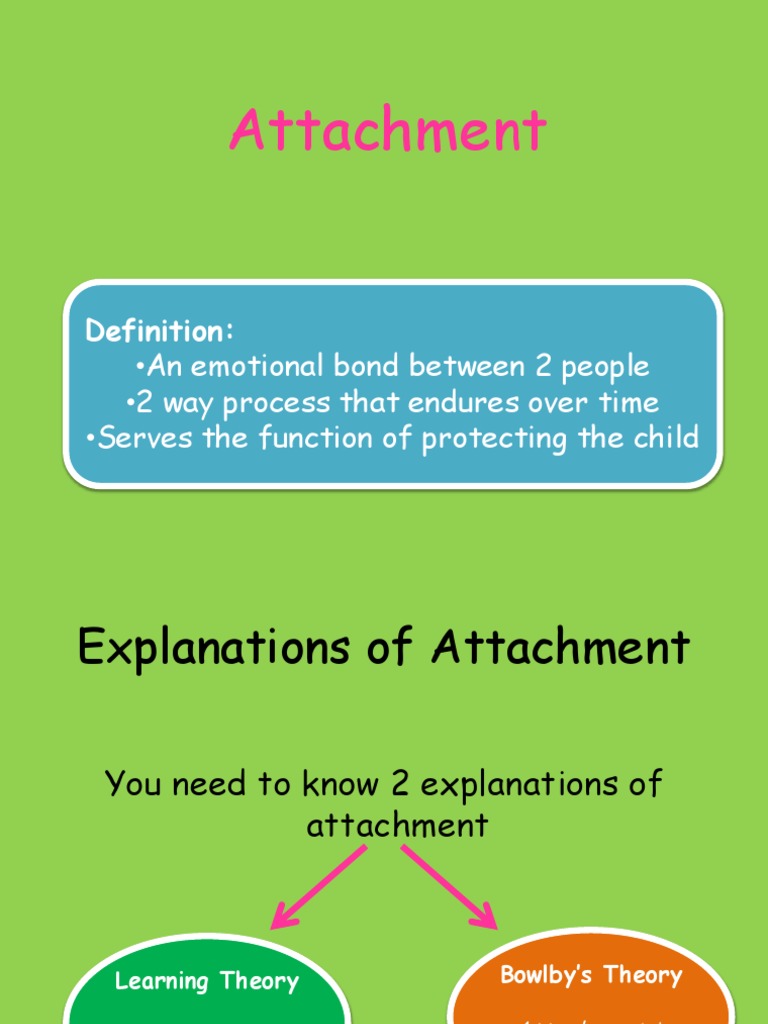Attachment Definition PDF Attachment Theory Human Life Stages