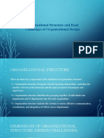 Organizational Structure and Basic Challenges of Organizational Design