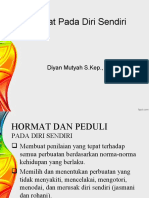 Hormat Pada Diri Sendiri