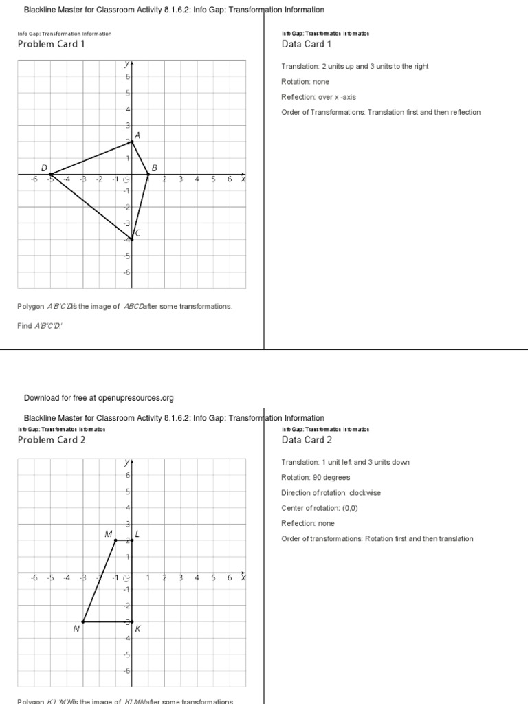 Ade 8.unit 1.lesson 6.activity 2.blackline Master 1-Blackline Master | PDF