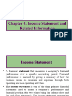 Chapter 4: Income Statement and Related Information
