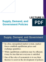 Supply, Demand, and Government Policies