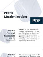 Profit Maximization