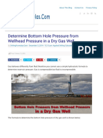 Determine Bottom Hole Pressure From Wellhead Pressure in A Dry Gas Well - Drilling Formulas and Drilling Calculations - 1630225461208