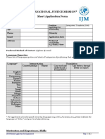 Malaysia Interpreters or Translators - Application Form