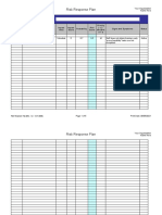 Risk Response Plan: Project Name