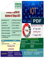 Training Program On Internet of Things (IOT) : School of Electrical Engineering