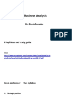 P3 Business Analysis: Mr. Dinesh Ramadas