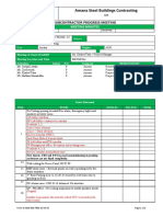 Amana Steel Buildings Contracting: Subcontractor Progress Meeting