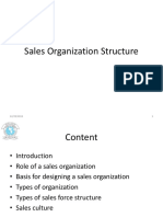 1. sales organisation structure