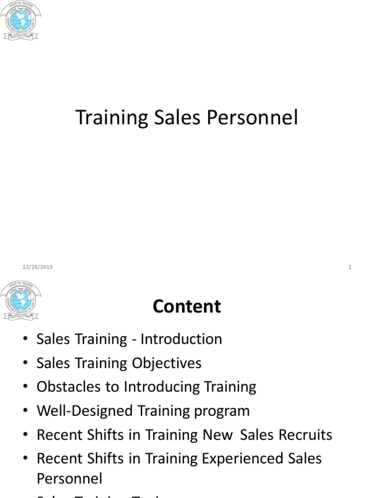 Effective Sales Personnel Training Guide | PDF | Sales | Cognition