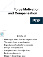4. Sales Force Motivation and compensation