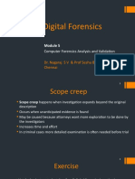 Digital Forensics: Computer Forensics Analysis and Validation