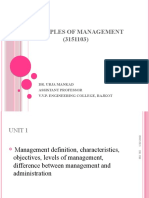 Principles of Management (3151103) : Dr. Urja Mankad Assistant Professor V.V.P. Engineering College, Rajkot