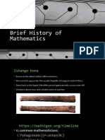 Brief History of Mathematics