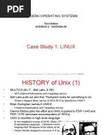 Case Study 1: LINUX: Modern Operating Systems