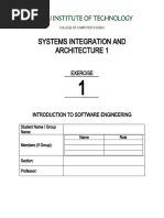 Systems Integration and Architecture 1: Exercise