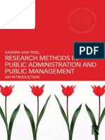 3 (Routledge Masters in Public Management) Sandra Van Thiel - Research Methods in Public Administration and Public Management - An Introduction-Routledge (2014)