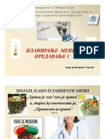 Planiranje Menija I Sistema Rada U Gastronomiji 2 UVOD PLAN MENIJA 1 I 2 PREDAV 1 I 2