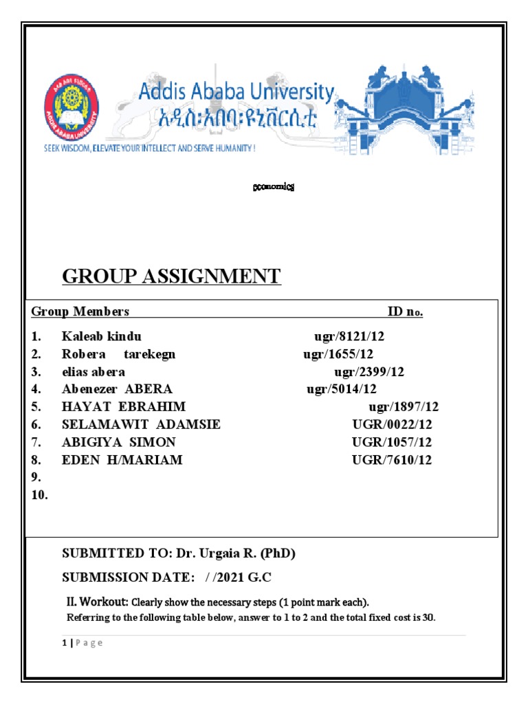 Group Assignment: II. Workout | Download Free PDF | Demand | Economies