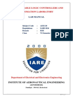 IARE - PLC - Lab Manual