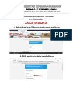 PANDUAN MENDAFTAR PPDB ONLINE TAHUN 2021 jalur afirmasi