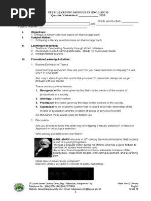 Quarter3 English Module