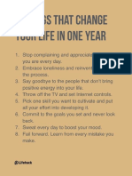 8 Things That Change Your Life in One Year