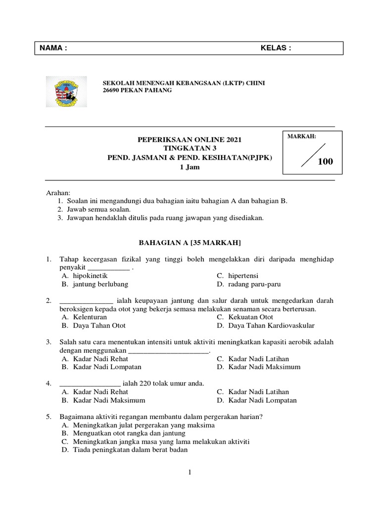 PJPK t3 2021 Tekini | PDF