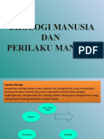 Ekologi Manusia Dan Perilaku Manusia