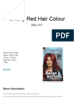 Cherry Red Hair Colour