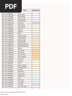 RGB Color Codes