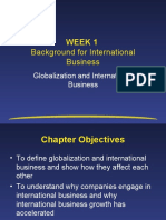 Background For International Business: Week 1
