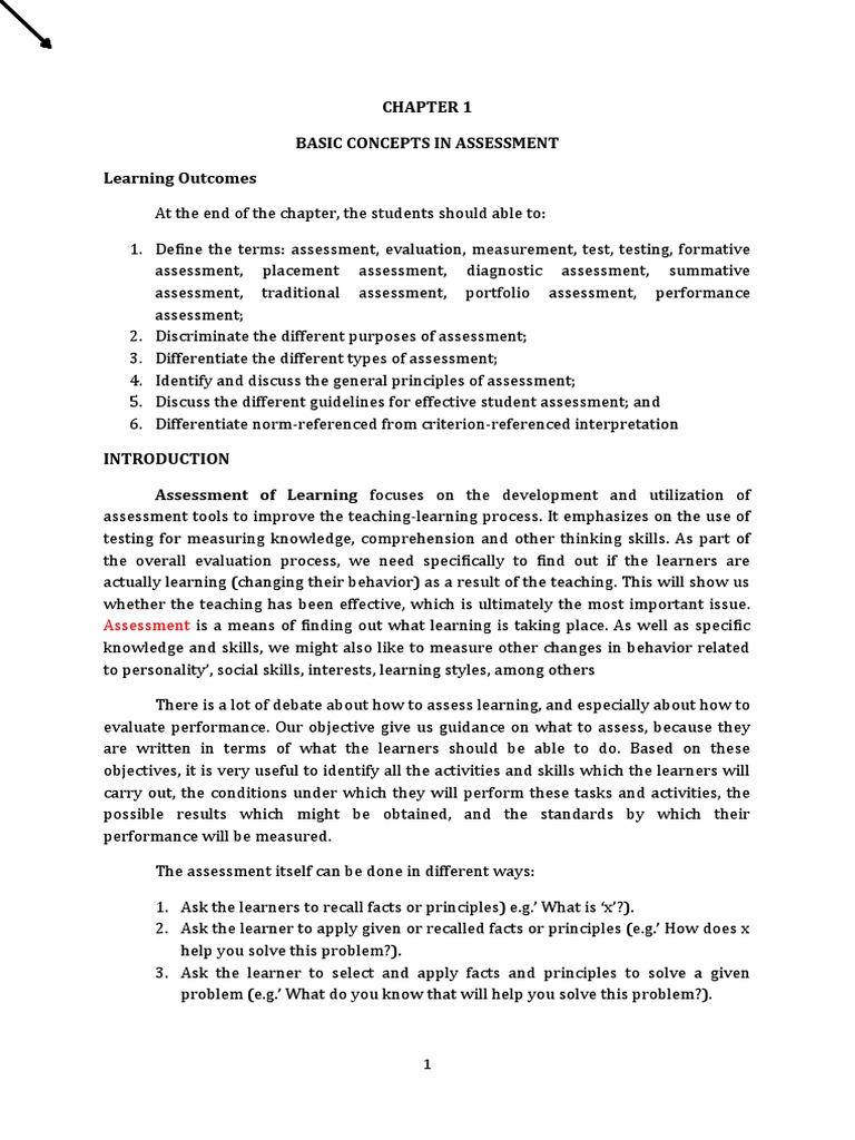 Understanding Assessment Types and Purposes | PDF | Educational ...