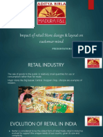 Impact of Retail Store Design & Layout On Customer Mind: Presentation By: - Vikas Thakur Mba - 1