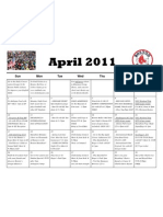 April Calendar 2011