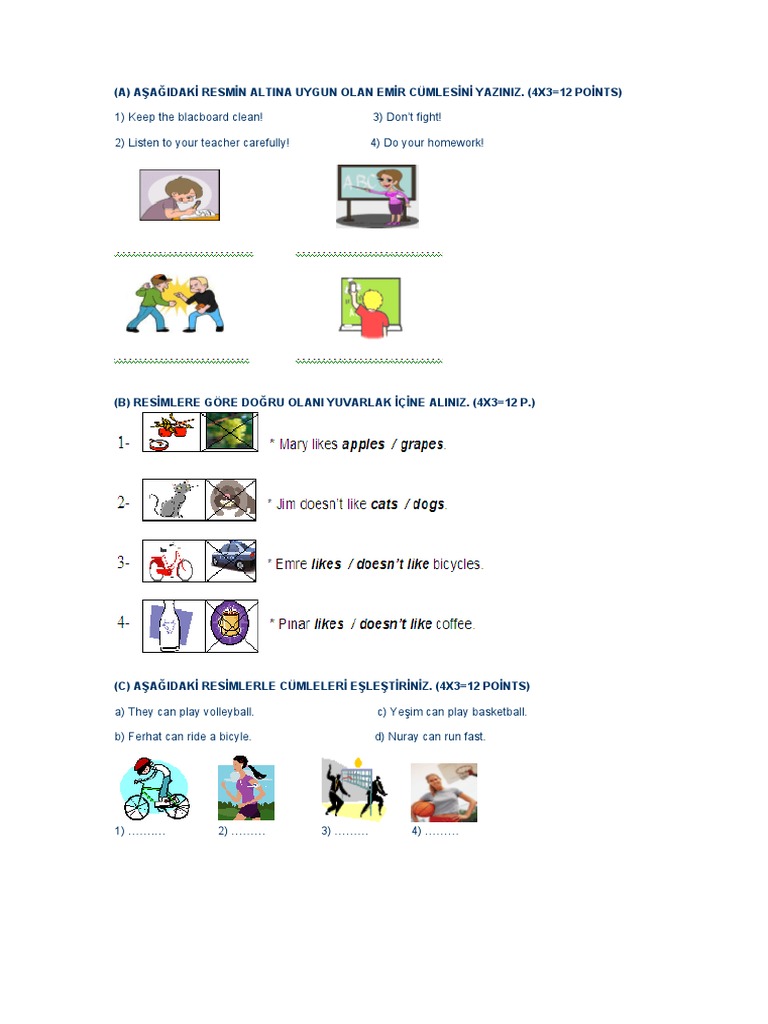Classroom Activity Worksheet | PDF | Language Arts & Discipline