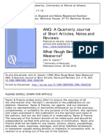 ANQ A Quarterly Journal of Short Articles Notes and Reviews Volume 9 issue 3 1996 [doi 10.1080%2F0895769x.1996.10543149] Cawelti, John G. -- What Rough Beast—New Westerns_