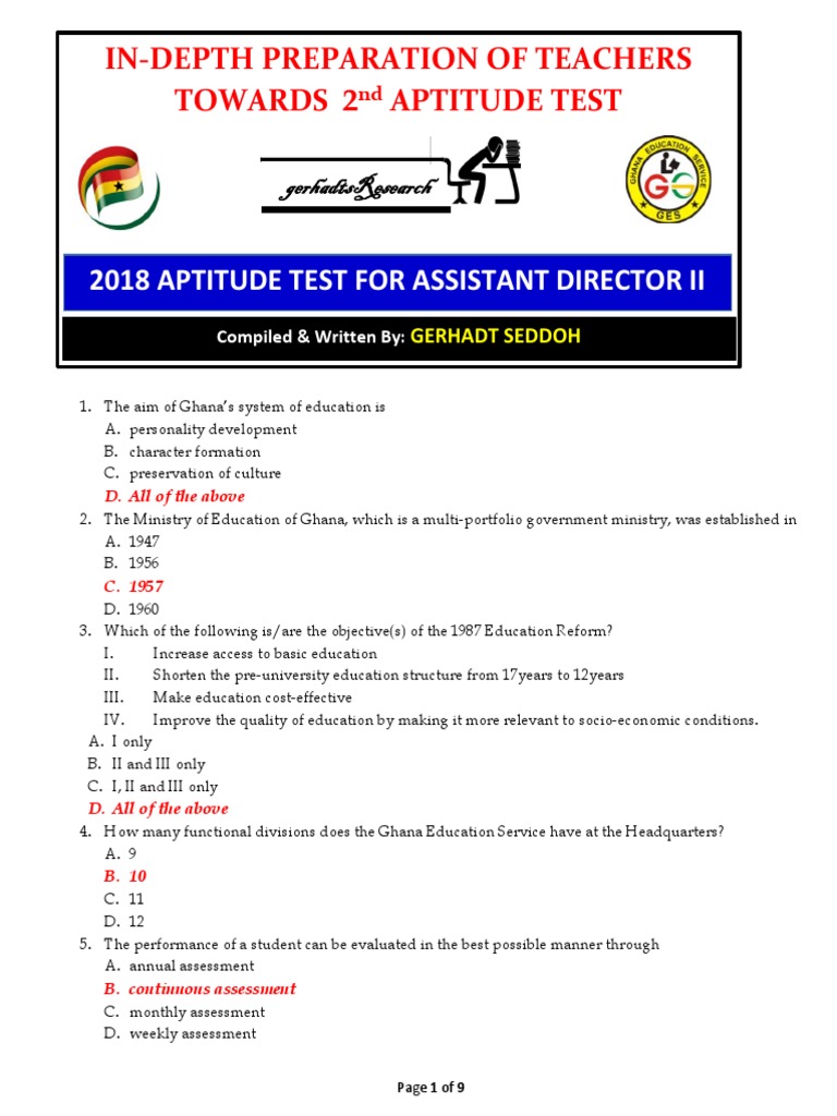 Teacher Aptitude Test Preparation Guide | PDF | Educational Assessment ...
