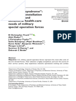 "Operator Syndrome" - A Unique Constellation of Medical and Behavioral Health-Care Needs of Military Special Operation Forces