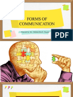 Forms of Communication: Prepared By: Ms. Cathlene Mae R. Sanglay