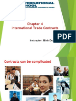 International Trade Contracts: Instructor: Binh Do